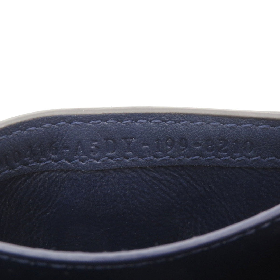 FENDI Card Case Calfskin Brown Peekaboo Women Used Authentic