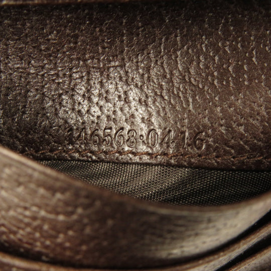 GUCCI Bifold Wallet 146568 Canvas, Leather Brown GG Women Used Authentic