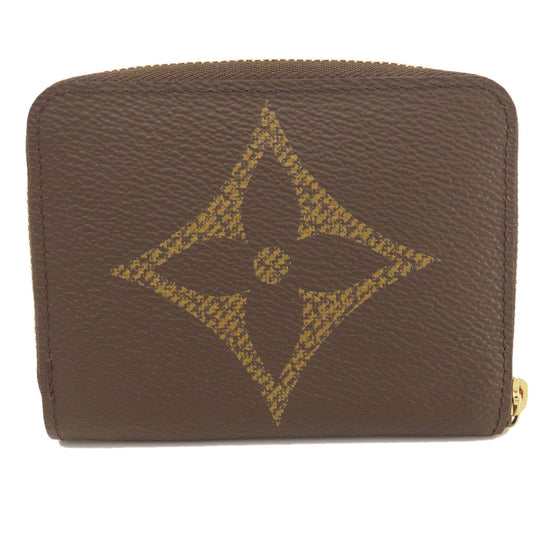 LOUIS VUITTON Coin case M67690 Giant monogram canvas Brown Zippy Coin Purse Monogram Giant Women Used Authentic