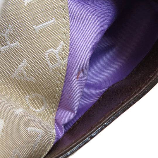 BVLGARI Handbag canvas Brown Logo mania