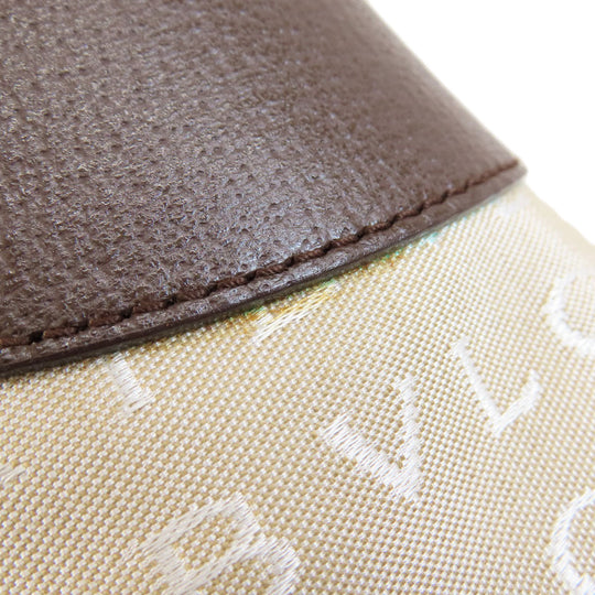 BVLGARI Handbag canvas Brown Logo mania