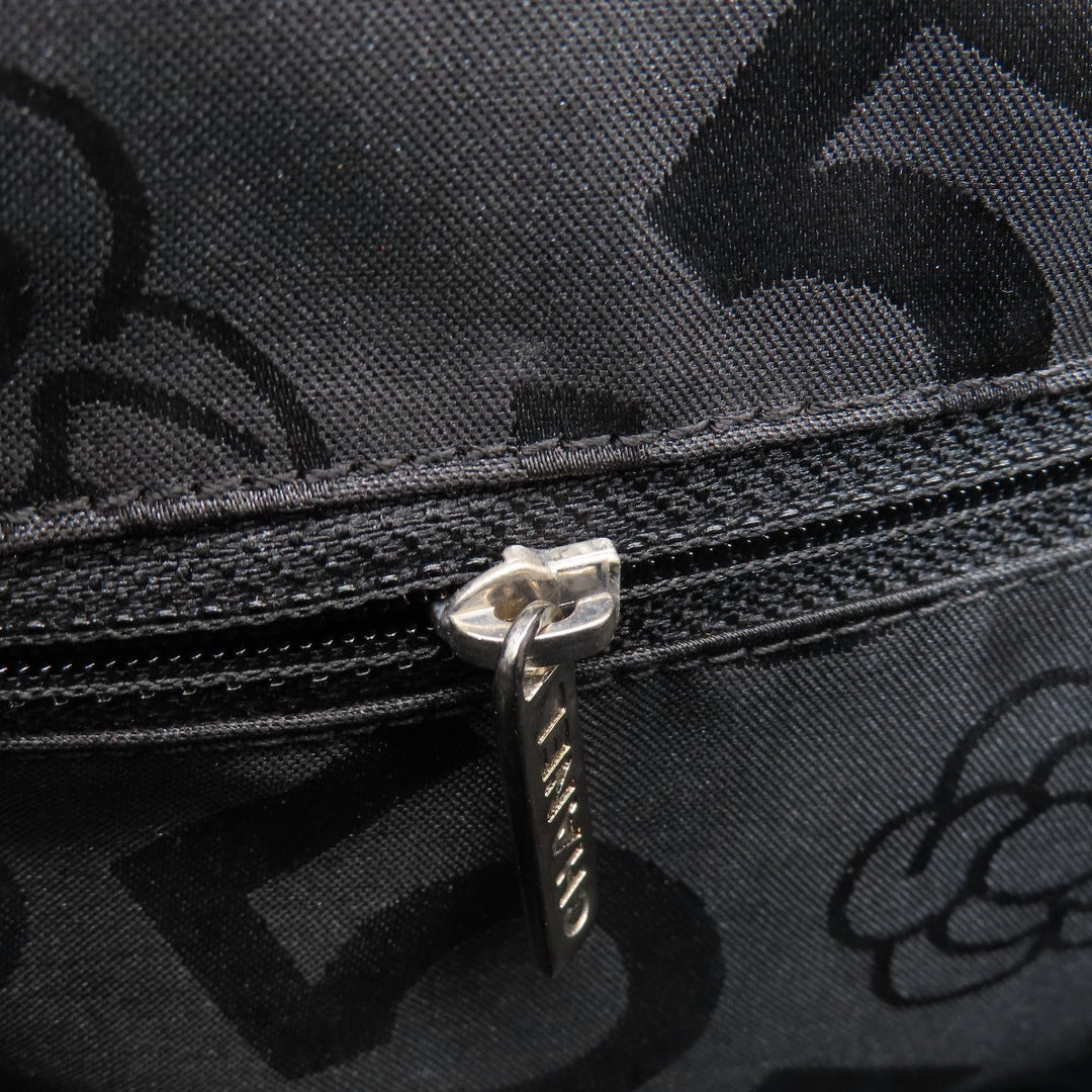 CHANEL Tote Bag lambskin black Mademoiselle SilverMetal Women Used Authentic