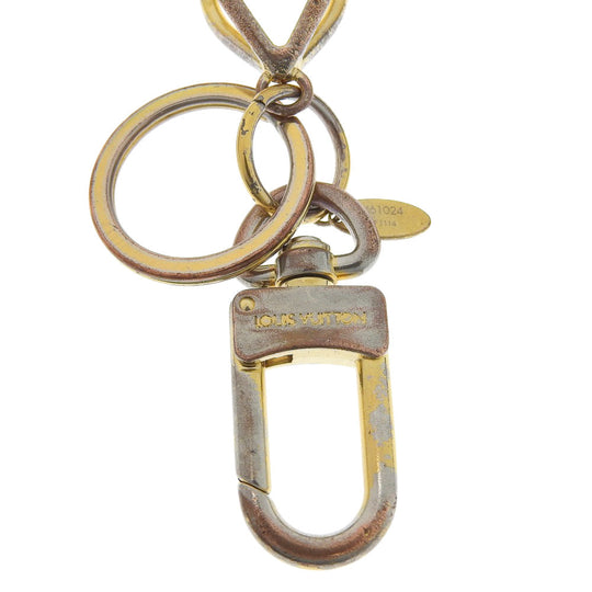 LOUIS VUITTON key ring M61024 Plated Gold gold Bag charm Key ring LV Sphere unisex(Unisex) Used Authentic