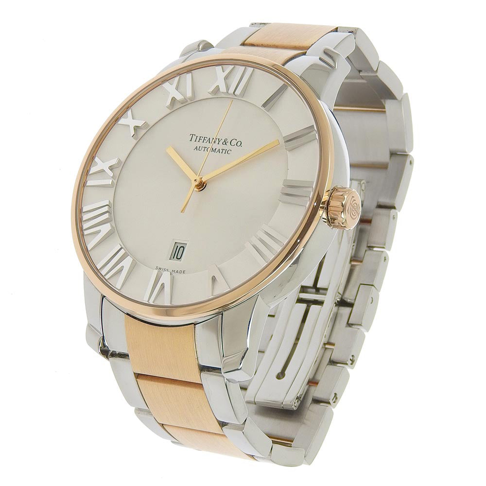 TIFFANY&Co. Watches Mechanical Automatic Z1810.68.13A21A.00A Stainless Steel , Plated Gold gold Atlas Dome White dial mens Used Authentic