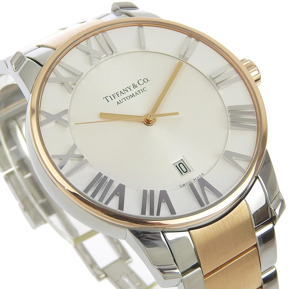 TIFFANY&Co. Watches Mechanical Automatic Z1810.68.13A21A.00A Stainless Steel , Plated Gold gold Atlas Dome White dial mens Used Authentic