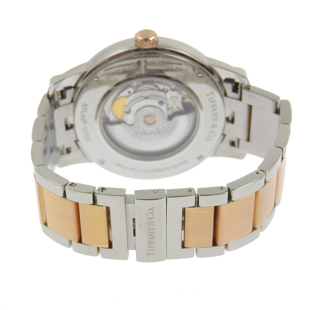 TIFFANY&Co. Watches Mechanical Automatic Z1810.68.13A21A.00A Stainless Steel , Plated Gold gold Atlas Dome White dial mens Used Authentic