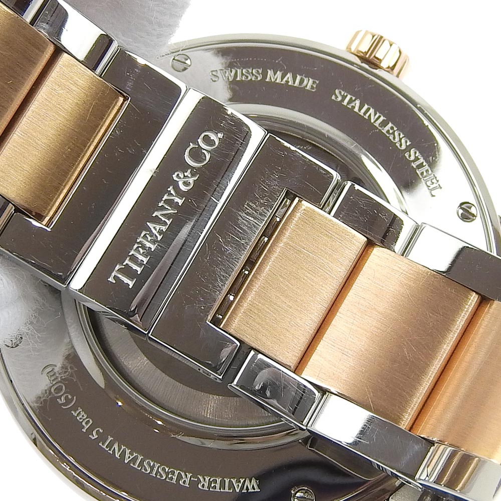 TIFFANY&Co. Watches Mechanical Automatic Z1810.68.13A21A.00A Stainless Steel , Plated Gold gold Atlas Dome White dial mens Used Authentic