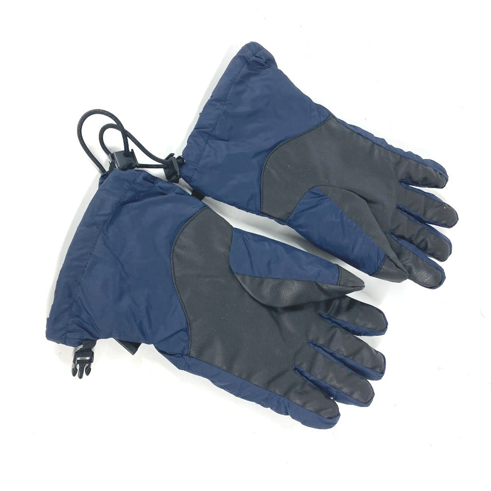 Dior gloves 113C901A0459 polyamide Navy Snowboarding Skiing logo gloves mens Used Authentic