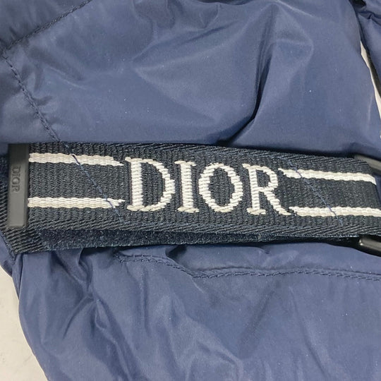 Dior gloves 113C901A0459 polyamide Navy Snowboarding Skiing logo gloves mens Used Authentic