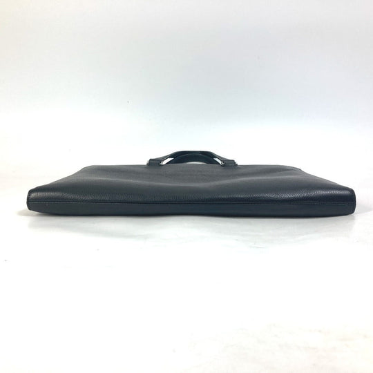 DIOR HOMME Business bag leather black Handbag Tote Bag logo mens Used Authentic