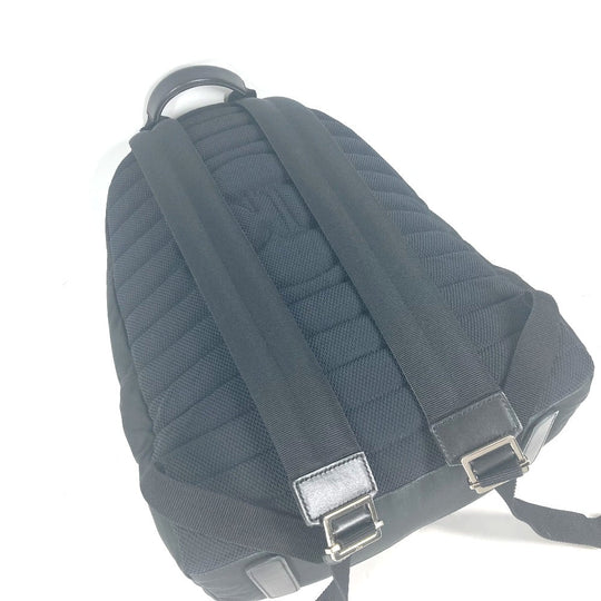 Dior Backpack Nylon black Bee bee logo unisex(Unisex) Used Authentic