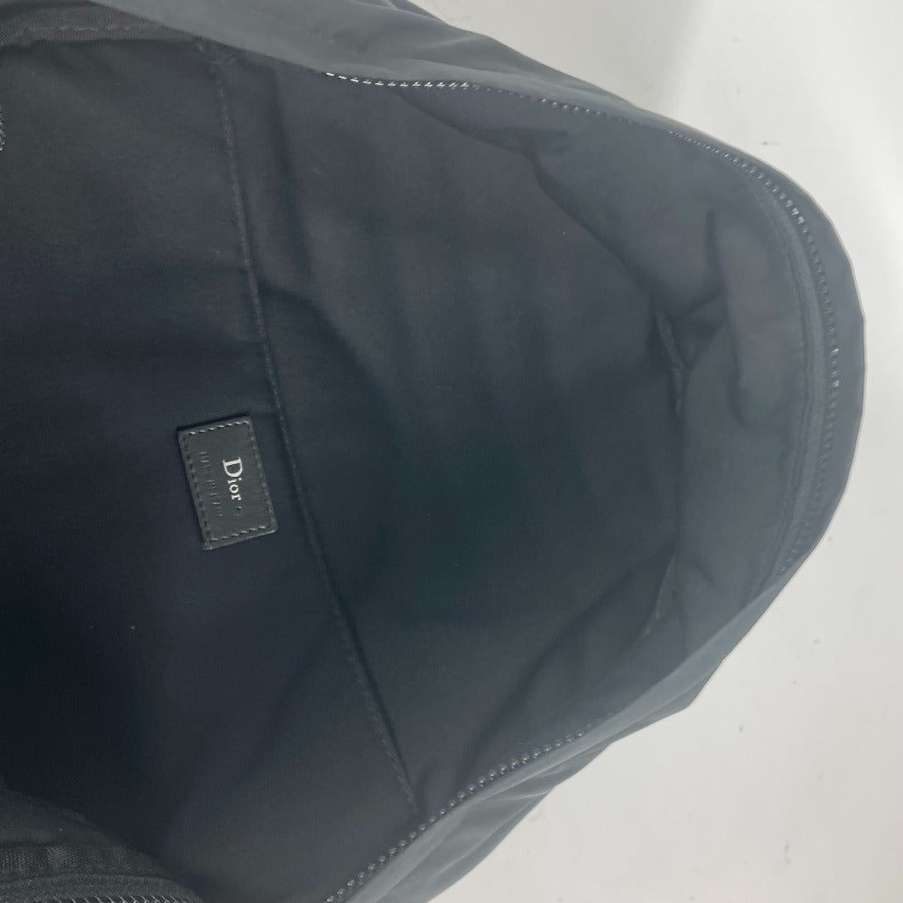 Dior Backpack Nylon black Bee bee logo unisex(Unisex) Used Authentic