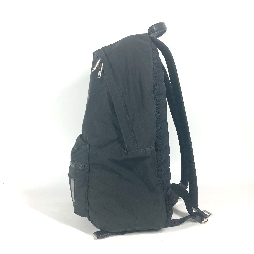 Dior Backpack Nylon black Bee bee logo unisex(Unisex) Used Authentic
