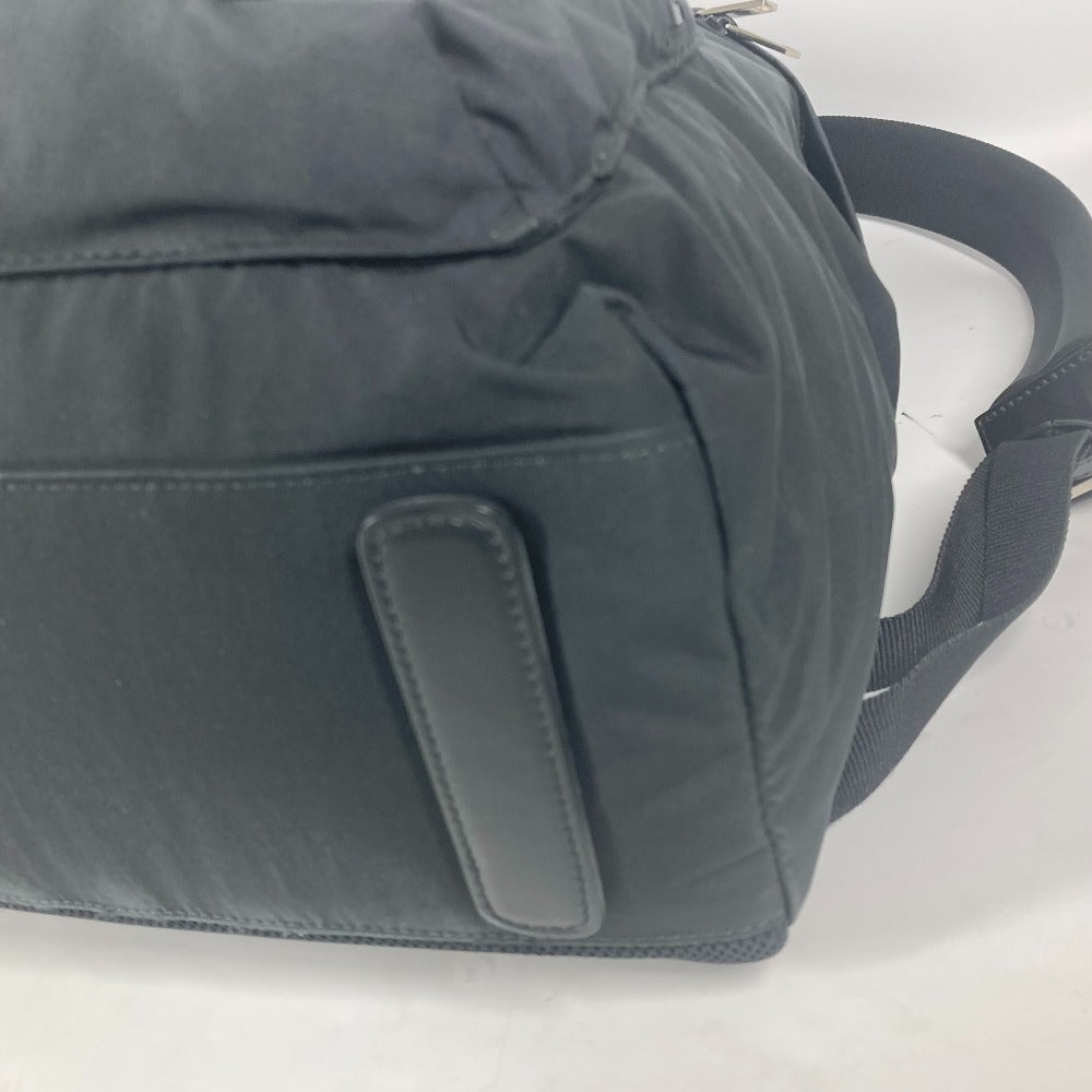Dior Backpack Nylon black Bee bee logo unisex(Unisex) Used Authentic