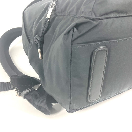 Dior Backpack Nylon black Bee bee logo unisex(Unisex) Used Authentic