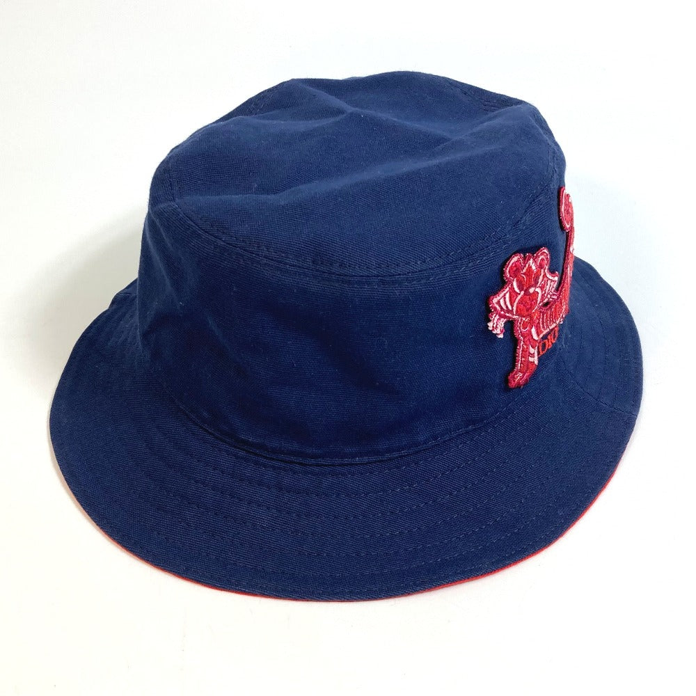 Dior hat cotton blue embroidered tiger patch Kenny scharf unisex(Unisex) M Used Authentic