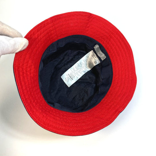 Dior hat cotton blue embroidered tiger patch Kenny scharf unisex(Unisex) M Used Authentic