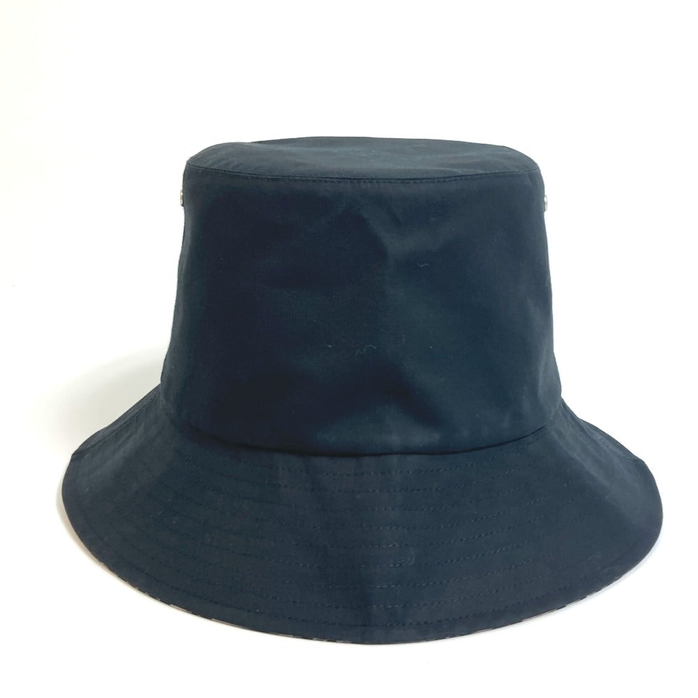 Dior hat 95TDD923A130 Nylon black Oblique TEDDY-D Bob Hat Women 56 Used Authentic