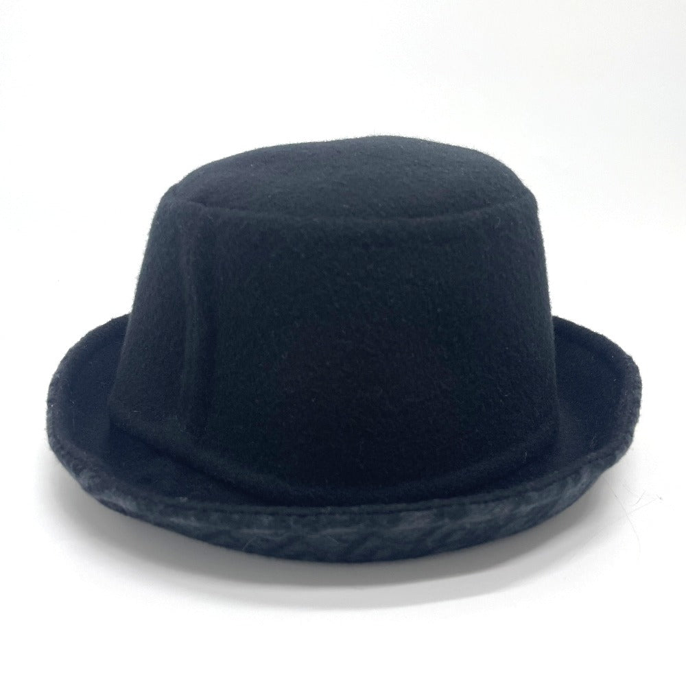 Dior hat 11DCH923I100 wool black Oblique CHIC bob hat Women 58 Used Authentic