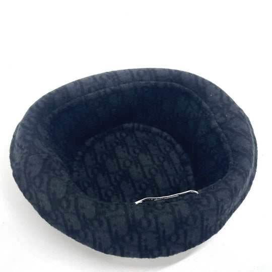 Dior hat 11DCH923I100 wool black Oblique CHIC bob hat Women 58 Used Authentic