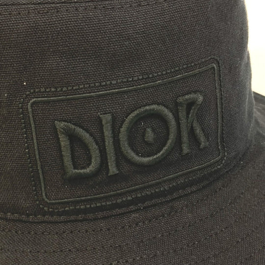 Dior hat 033C906W4511 cotton black Bucket hat hat Women(Unisex) ‚r Used Authentic
