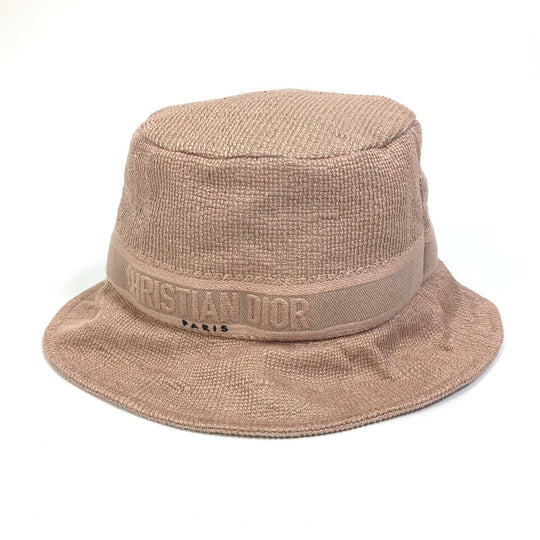 Dior hat 04DBB923A132 cotton pink logo Women 58 Used Authentic