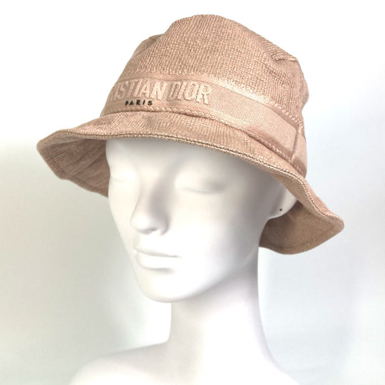 Dior hat 04DBB923A132 cotton pink logo Women 58 Used Authentic