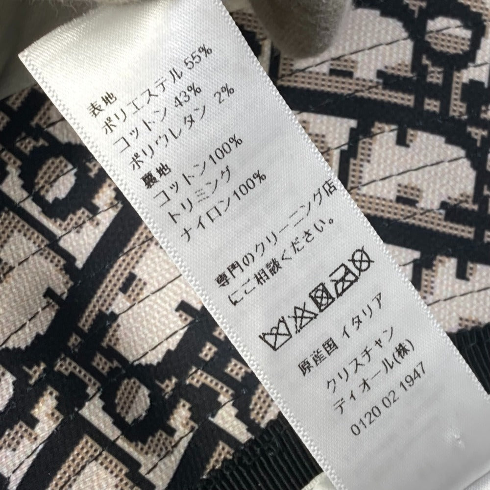 Dior hat 95TDD923G142 Polyester / Cotton green Oblique Veiled bob hat with checked tulle Women 57 Used Authentic