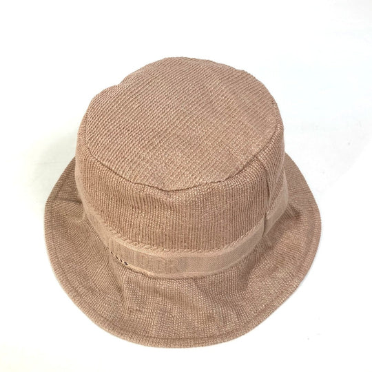 Dior hat 04DBB923A132 cotton/viscose pink Hat Hat Bucket Hat Bob Hat logo bob hat Women 56 Used Authentic