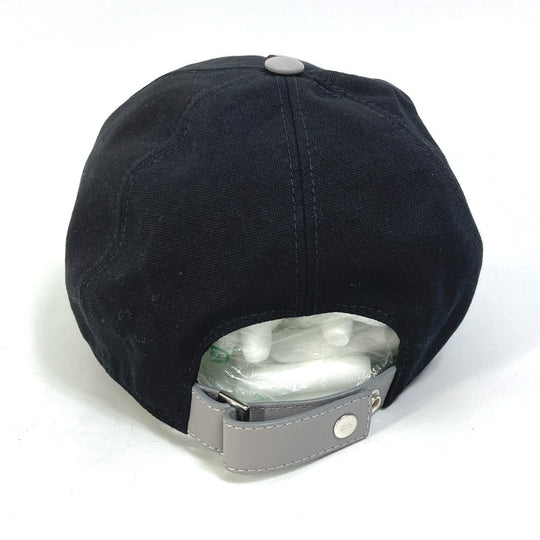 Dior cap 243C904I4511 cotton black logo print mens M Used Authentic