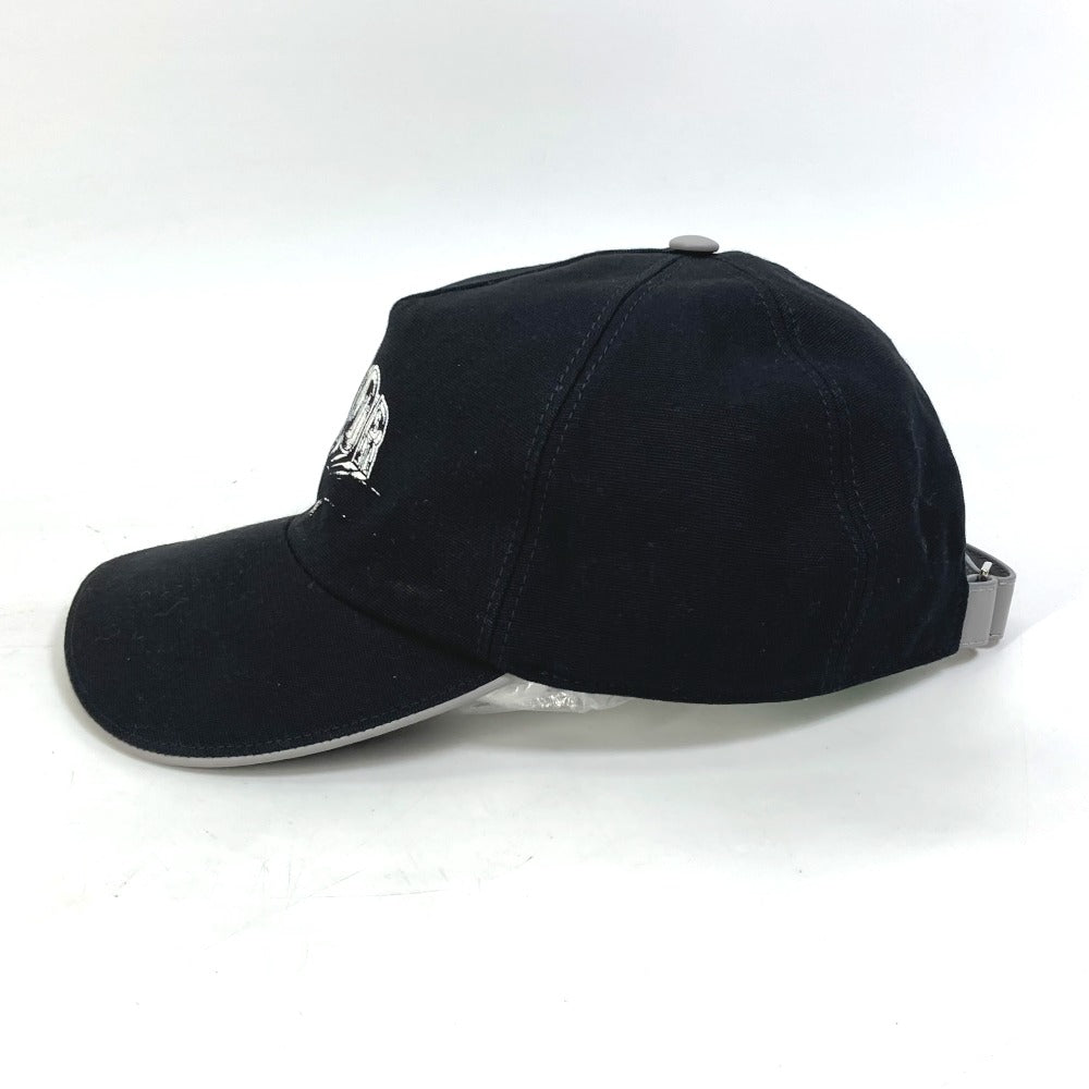 Dior cap 243C904I4511 cotton black logo print mens M Used Authentic
