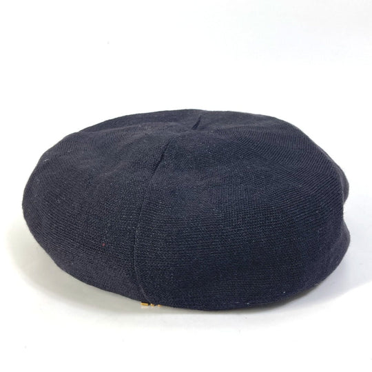 Dior beret 92ETD910A180 Linen, Nylon black logo Women Used Authentic