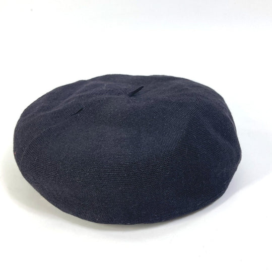 Dior beret 92ETD910A180 Linen, Nylon black logo Women Used Authentic