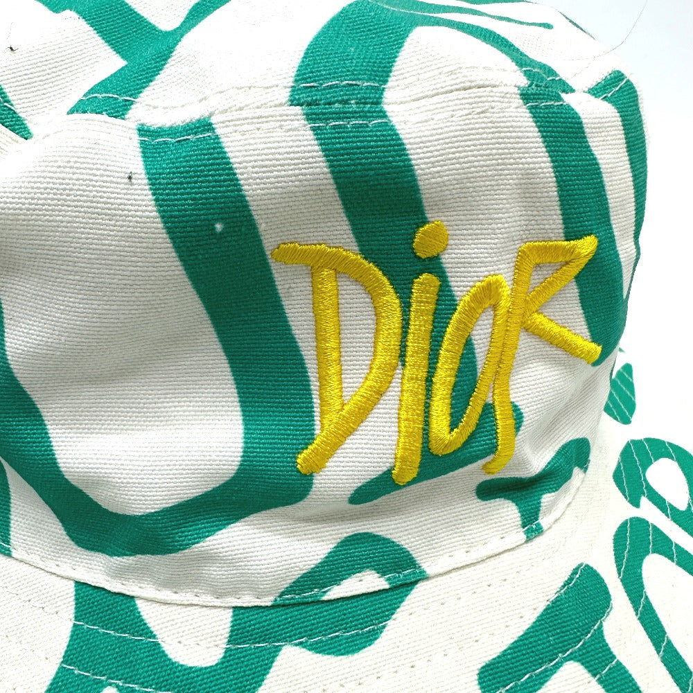 Dior hat 033C906A4949 cotton green Shawn Stussy Shawn Stussy collaboration mens M Used Authentic