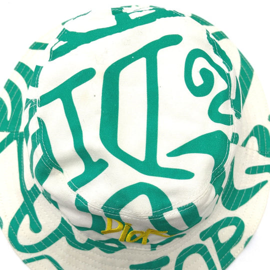 Dior hat 033C906A4949 cotton green Shawn Stussy Shawn Stussy collaboration mens M Used Authentic