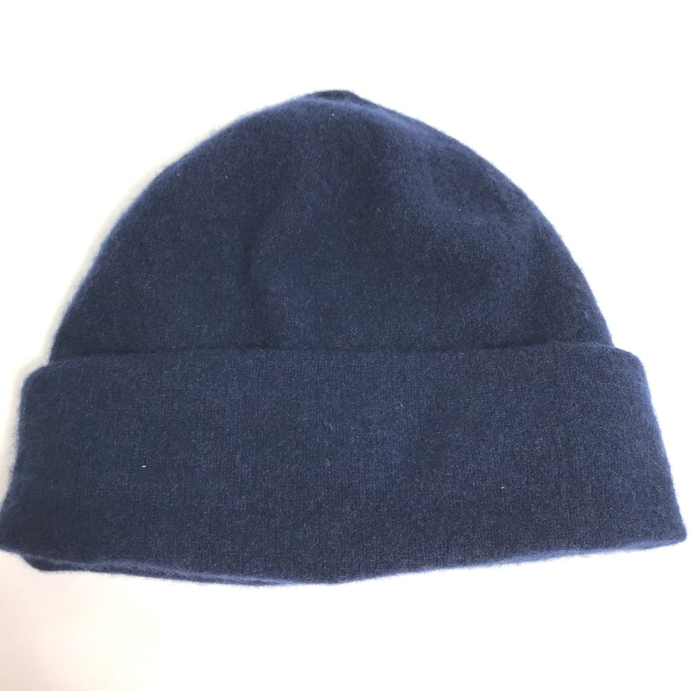 Dior Knit hat 013MB10AT995 cashmere Navy logo mens M Used Authentic