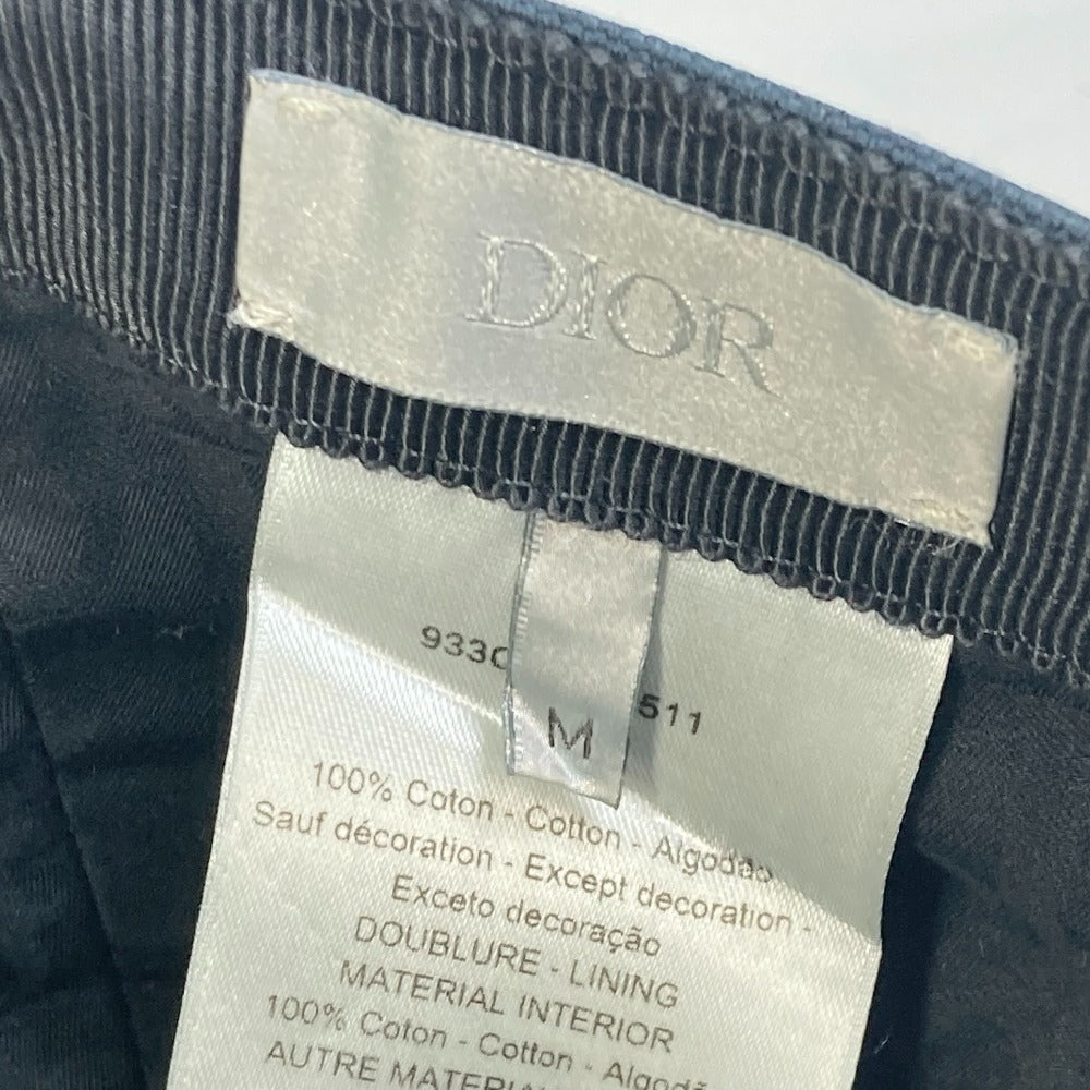 Dior cap 933C902D4511 cotton black logo mens M Used Authentic