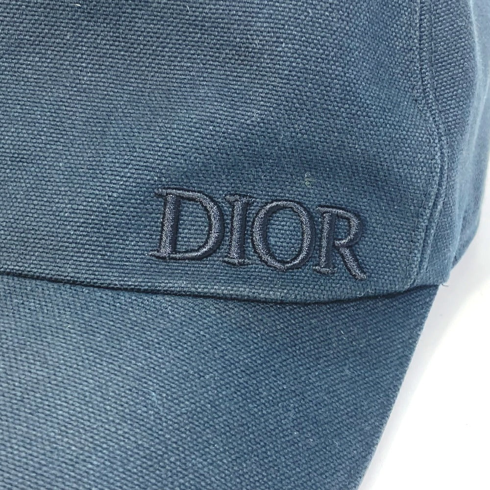 Dior cap 933C902D4511 cotton black logo mens M Used Authentic