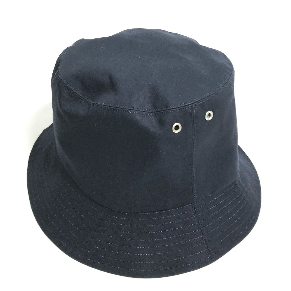 Dior hat 95TDD923A130 polyester Navy Oblique TEDDY-D Bob Hat Women 58 Used Authentic
