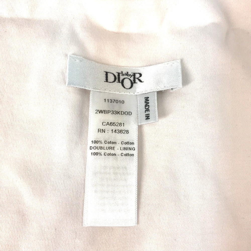 Dior Knit hat cotton pink Cannage poplin and cotton interlock baby shower gift set Kids 3 Used Authentic
