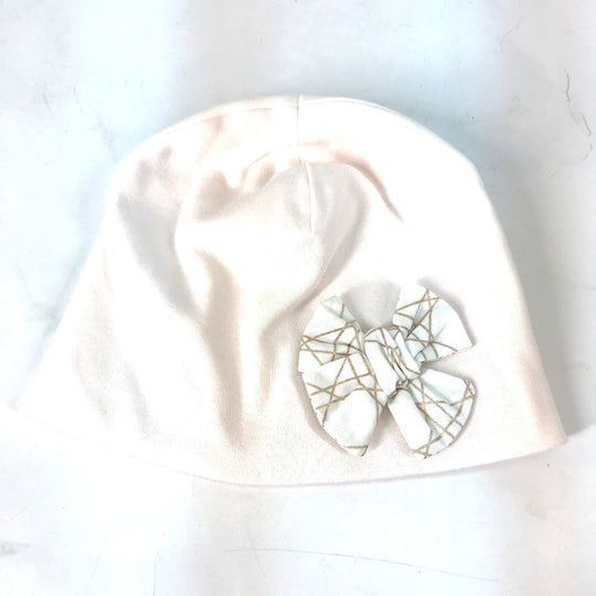 Dior Knit hat cotton pink Cannage poplin and cotton interlock baby shower gift set Kids 3 Used Authentic