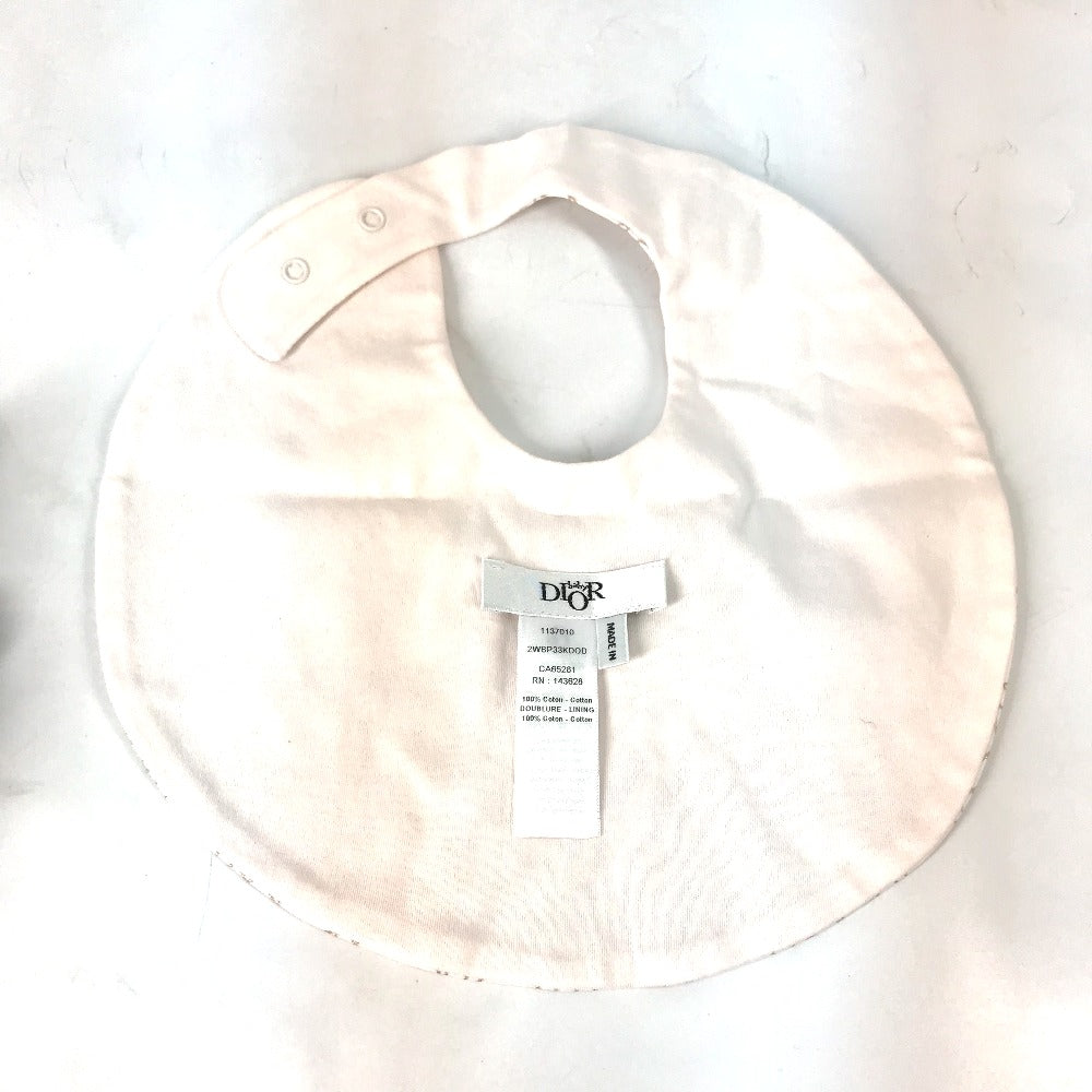 Dior Knit hat cotton pink Cannage poplin and cotton interlock baby shower gift set Kids 3 Used Authentic