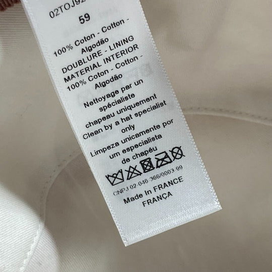 Dior hat 02TOJ924I130 cotton pink Hat Hat Bucket Hat Bob Hat Toile de Jui Women 59 Used Authentic