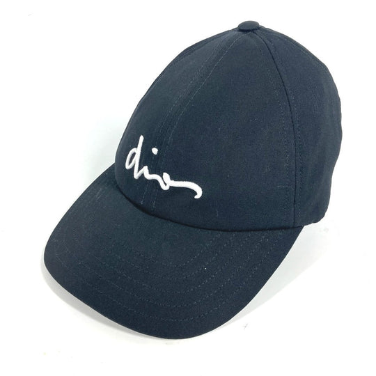 DIOR HOMME cap 733C901W8963 wool black By color logo Women S Used Authentic