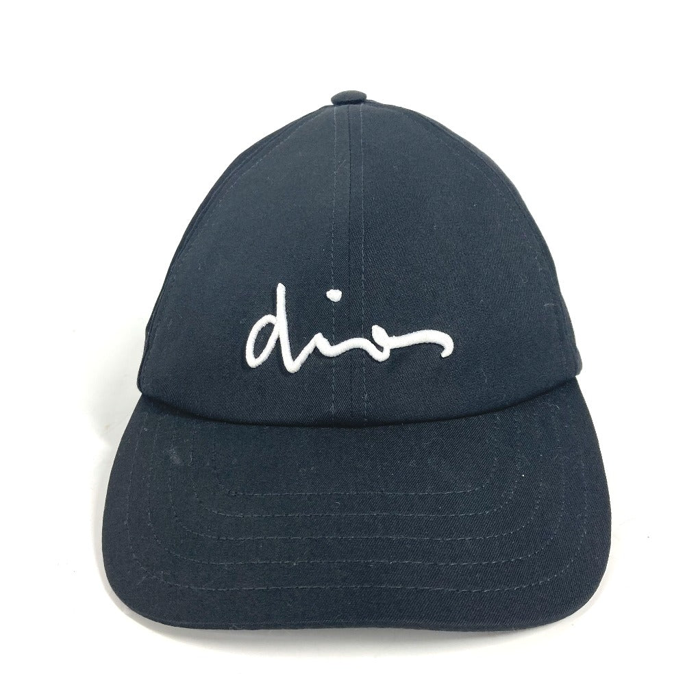 DIOR HOMME cap 733C901W8963 wool black By color logo Women S Used Authentic