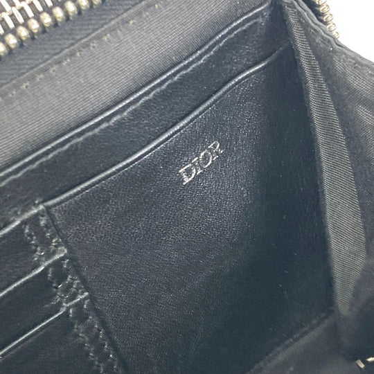 Dior Shoulder Bag 2ESBC119VPD leather black Oblique Galaxy logo messenger pouch mens Used Authentic
