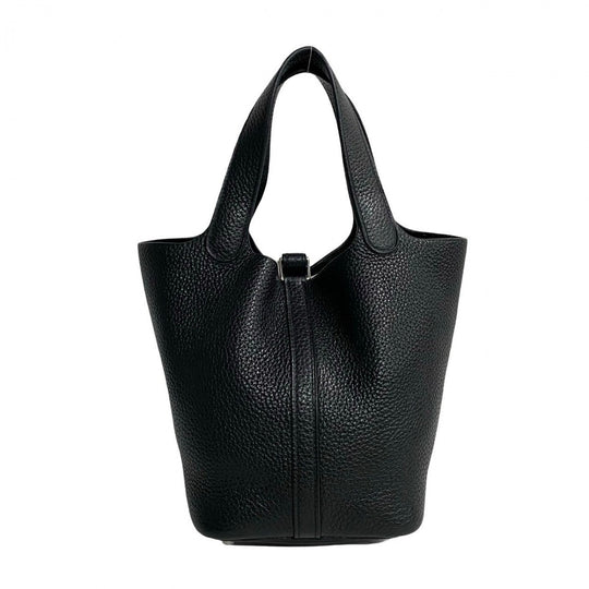 HERMES Handbag Taurillon Clemence black Picotan Lock PM