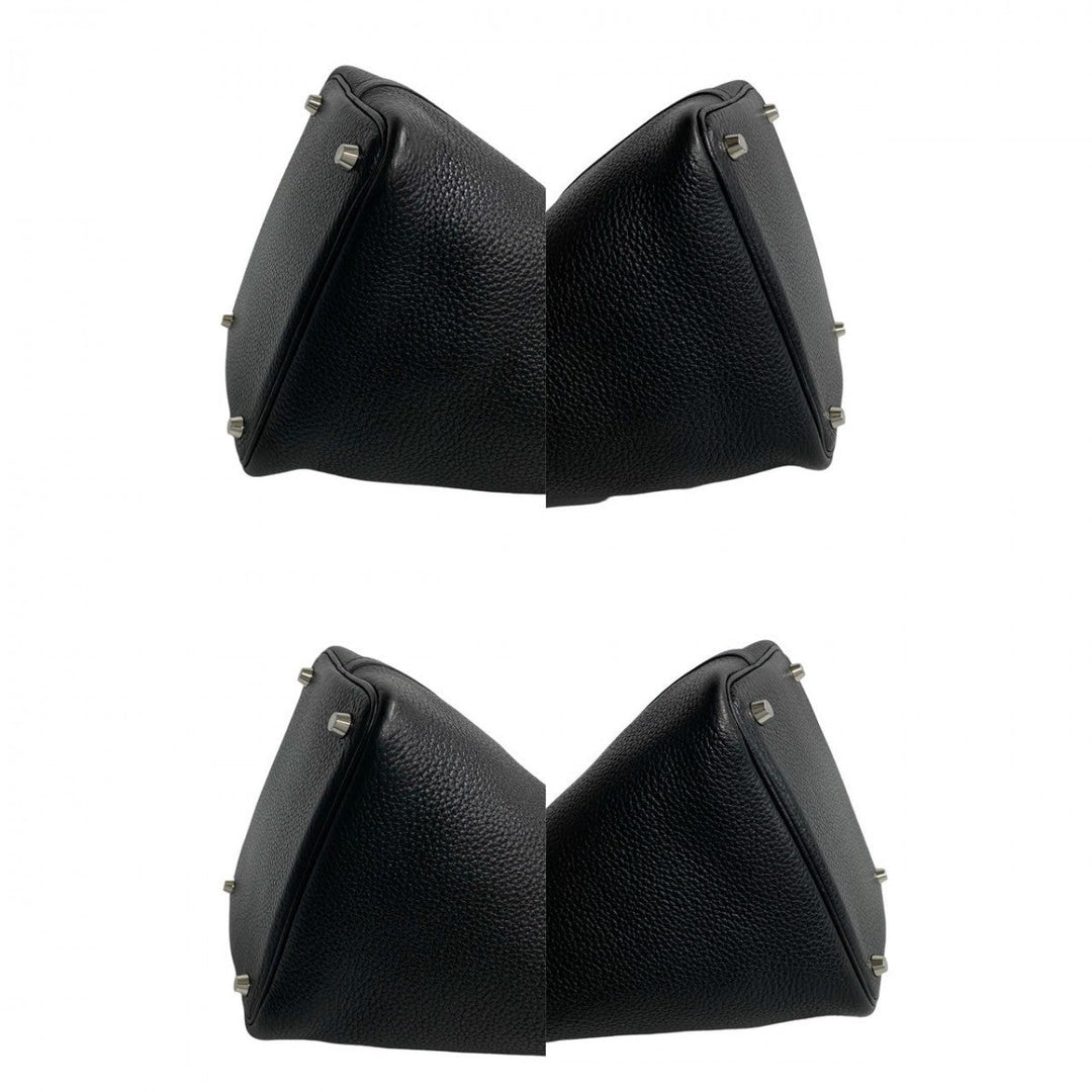 HERMES Handbag Taurillon Clemence black Picotan Lock PM
