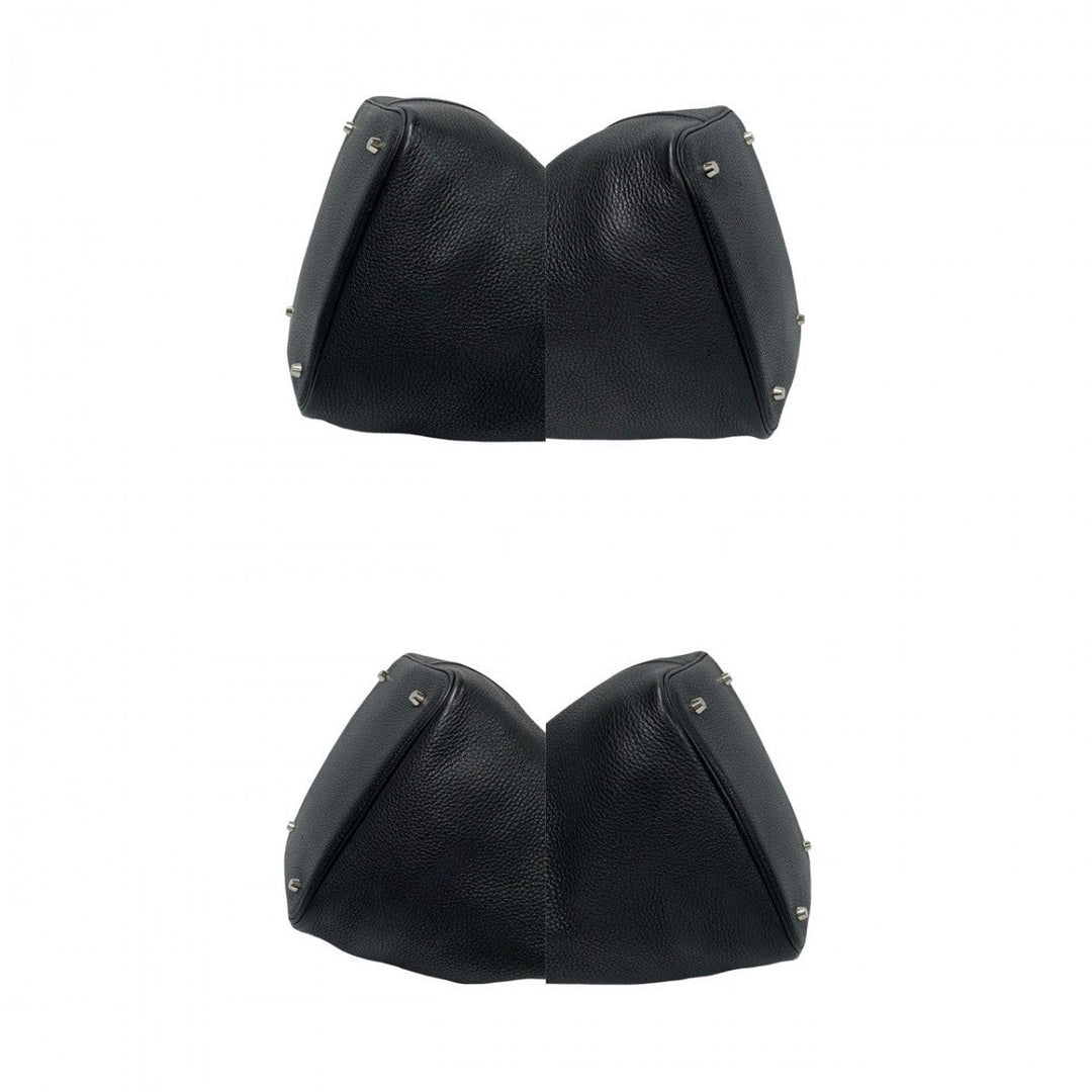 HERMES Handbag Taurillon Clemence black Picotan Lock MM