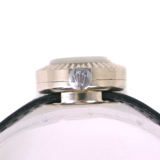 TUDOR Watches Hand Winding 1703 Stainless Steel , Leather Silver chameleon Silver dial Women Used Authentic